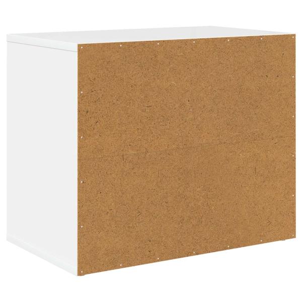 Katzenhaus Glänzend Weiß 51 x 30 x 42 cm Holzwerkstoff