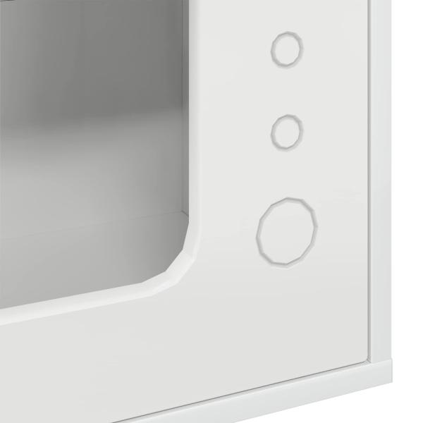 Katzenhaus Glänzend Weiß 51 x 30 x 42 cm Holzwerkstoff