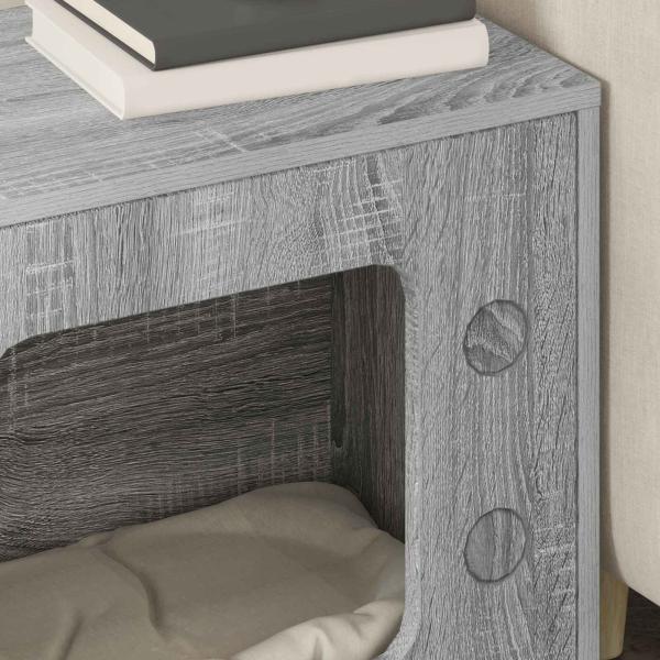 Katzenhaus Graues Sonoma 51 x 30 x 52 cm Holzwerkstoff