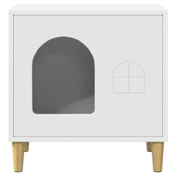 Katzenhaus Weiß 51 x 30 x 52 cm Holzwerkstoff