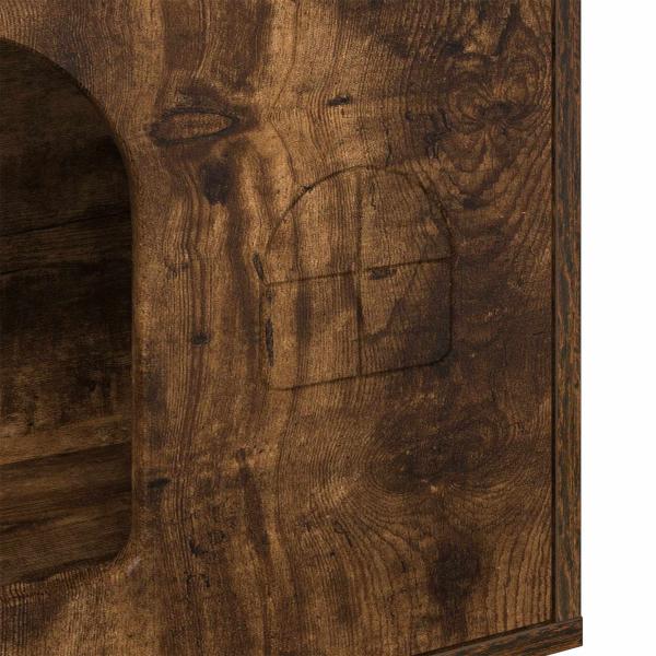 Katzenhaus Geräucherte Eiche 51 x 30 x 52 cm Holzwerkstoff