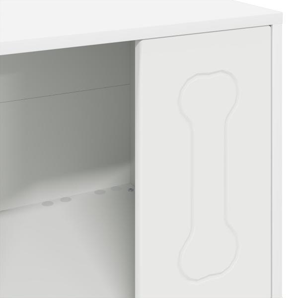 Hundehütte Weiß 44 x 42 x 49 cm Holzwerkstoff