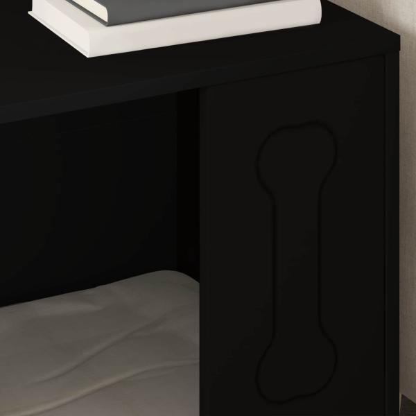 Hundehütte Schwarz 44 x 42 x 49 cm Holzwerkstoff