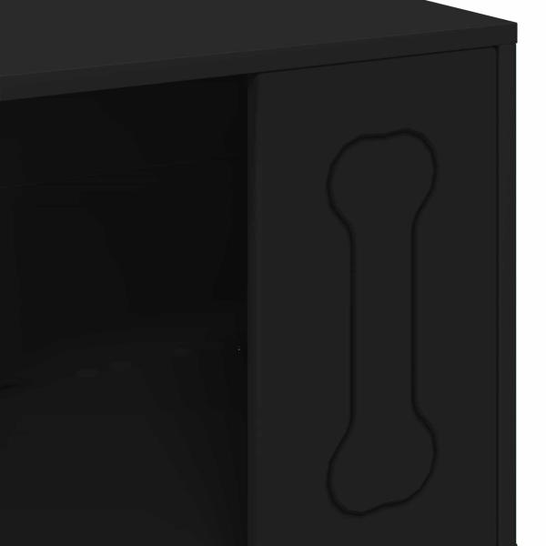 Hundehütte Schwarz 44 x 42 x 49 cm Holzwerkstoff