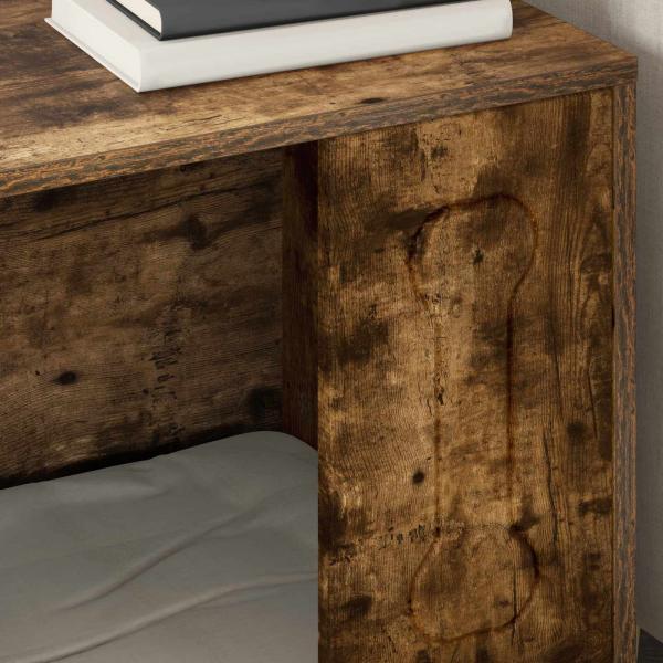 Hundehütte Geräucherte Eiche 44 x 42 x 49 cm Holzwerkstoff