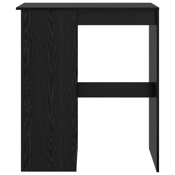 Bartisch mit Regal Schwarz Eichen-Optik 90 x 47,5 x 103,5 cm
