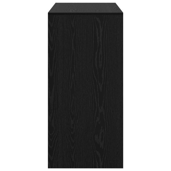 Bartisch Schwarz Eichen-Optik 102 x 50 x 103,5 cm Holzwerkstoff