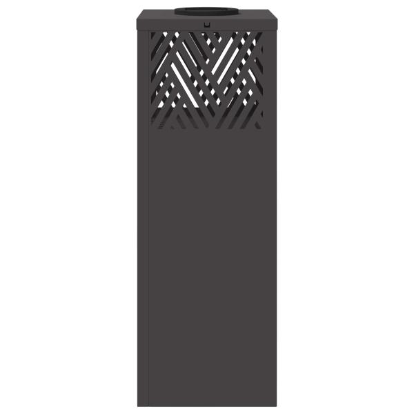 Solar LED Weg Licht 2 pcs Schwarz Kalt gewalzter Stahl