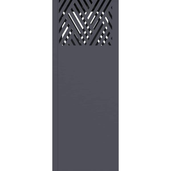 Solar LED Weg Licht 2 pcs Anthrazit Kalt gewalzter Stahl