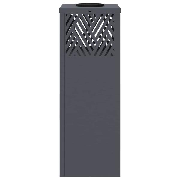 Solar LED Weg Licht 2 pcs Anthrazit Kalt gewalzter Stahl