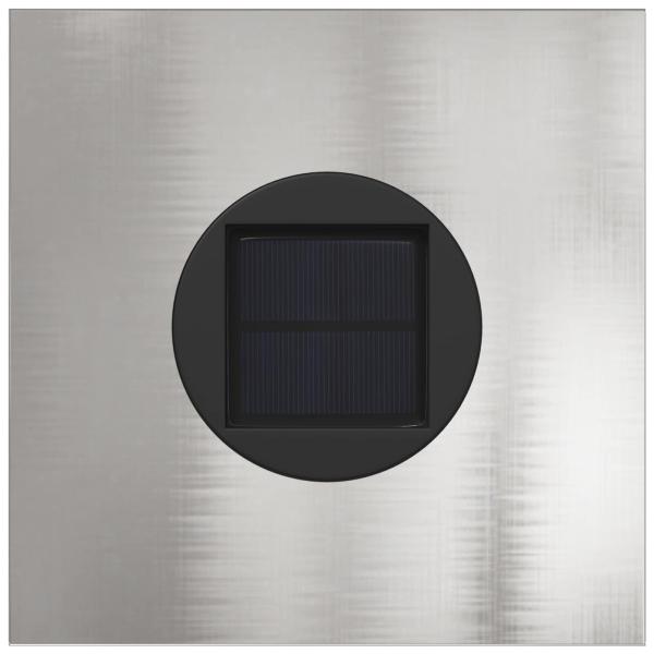 Solar LED Weg Licht Fischgrätenmuster 2 pcs Edelstahl Edelstahl