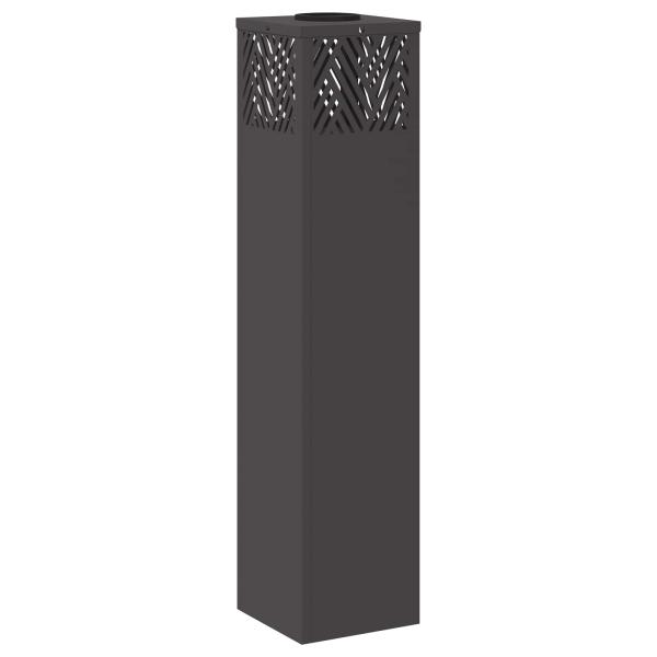 Solar LED Weg Licht 2 pcs Schwarz Kalt gewalzter Stahl