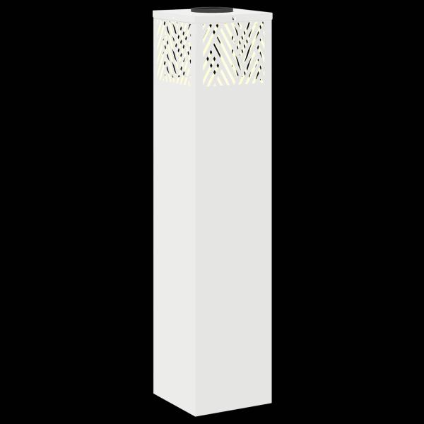 Solar LED Weg Licht 2 pcs Weiß Kalt gewalzter Stahl