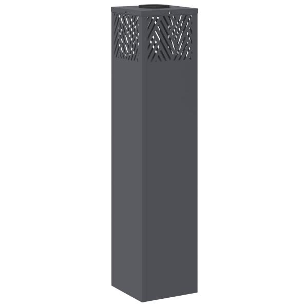 Solar LED Weg Licht 2 pcs Anthrazit Kalt gewalzter Stahl