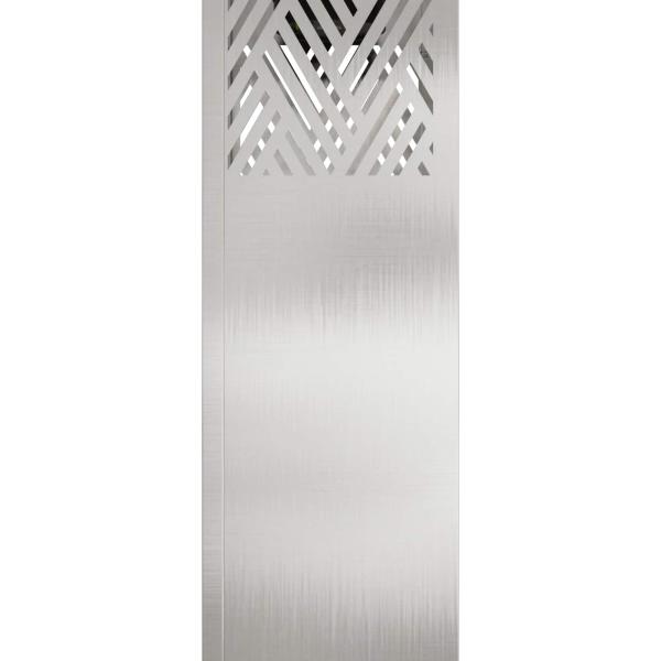 Solar LED Weg Licht Fischgrätenmuster 2 pcs Edelstahl Edelstahl