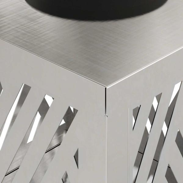 Solar LED Weg Licht Fischgrätenmuster 2 pcs Edelstahl Edelstahl