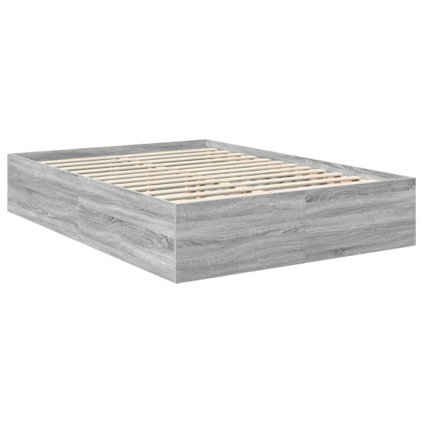 Bettrahmen Graues Sonoma 150 x 200 cm Holzwerkstoff
