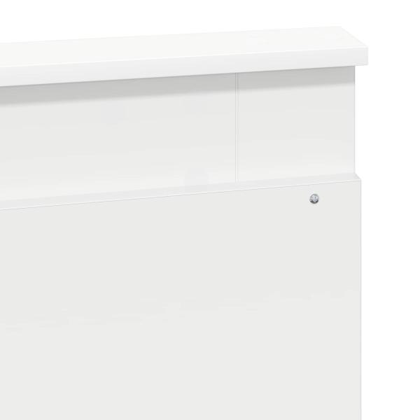 Bettrahmen mit Schubladen Weiß 150 x 200 cm Ingenieurs Holz