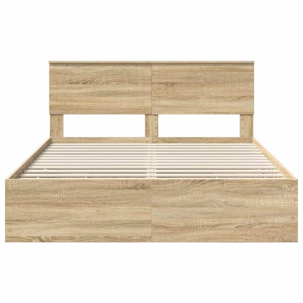 Bettrahmen Sonoma-Eiche 150 x 200 cm Ingenieurs Holz