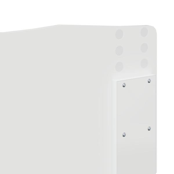 Bettrahmen mit Schubladen Weiß 200 x 200 cm Ingenieurs Holz