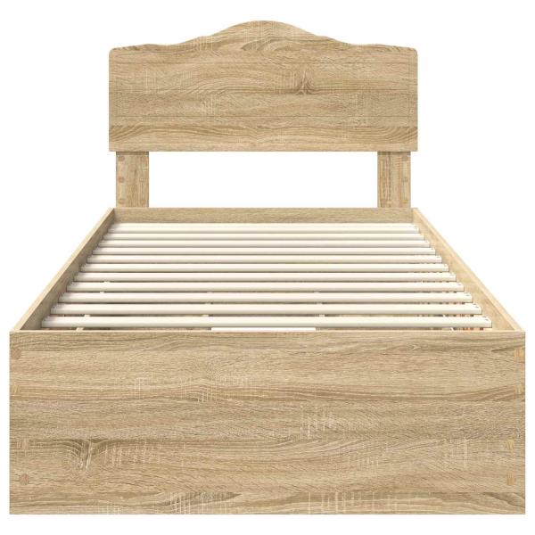Bettrahmen Sonoma-Eiche 75 x 190 cm Ingenieurs Holz