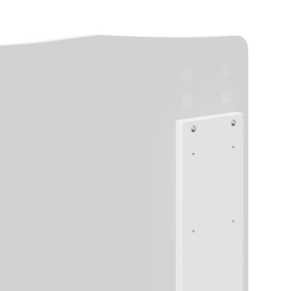 Bettrahmen mit Schubladen Weiß 150 x 200 cm Ingenieurs Holz