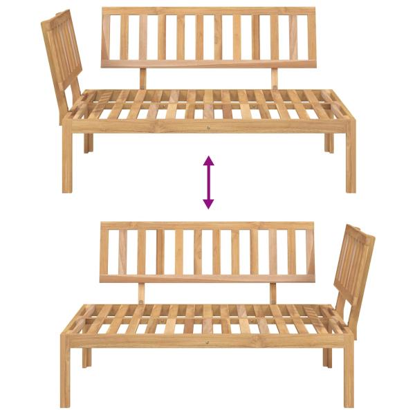 Sofa Set Uni Anthrazit 131,5 x 92 x 69 cm Massivholz Akazie
