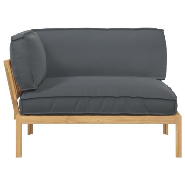 Sofa Set Uni Anthrazit 131,5 x 92 x 69 cm Massivholz Akazie