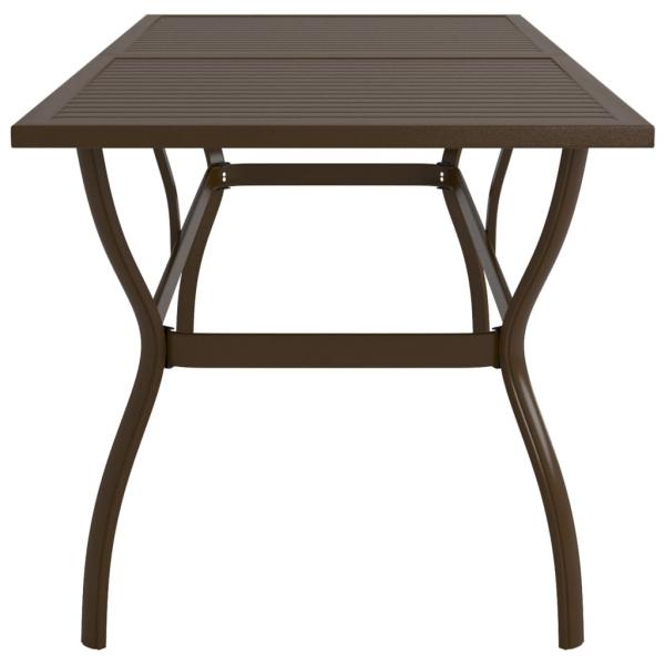 ARDEBO.de - Gartentisch Braun 190x80x72 cm Stahl