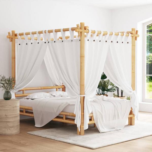 ARDEBO.de - Himmelbett 140x200 cm Bambus