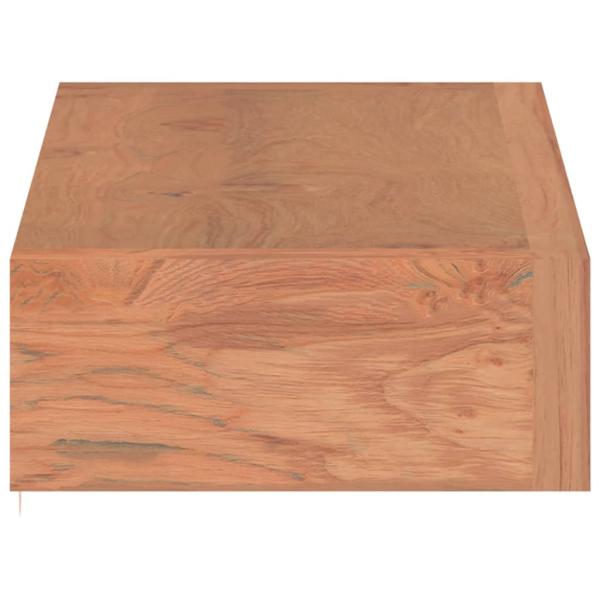 Wandregale 2 Stk. 40x15x4 cm Massivholz Teak