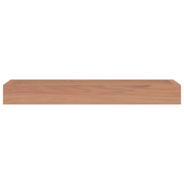 Wandregale 2 Stk. 60x15x4 cm Massivholz Teak