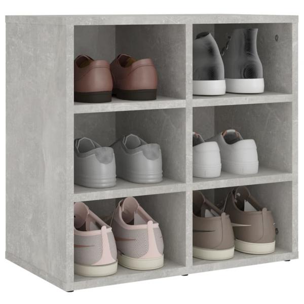 Schuhregal Betongrau 52,5x30x50 cm
