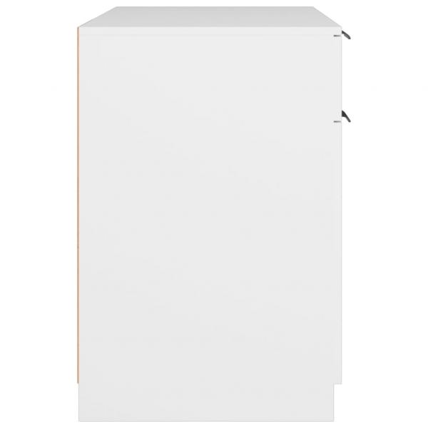 Schreibtisch Weiß 100x50x75 cm Holzwerkstoff