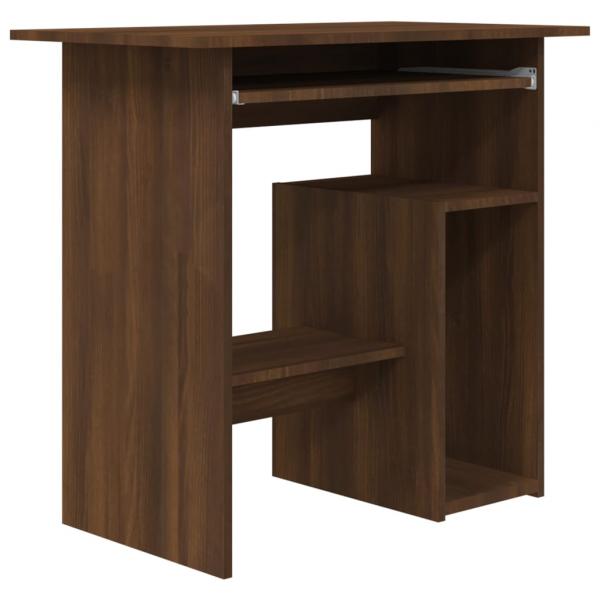 Schreibtisch Braun Eichen-Optik 80x45x74 cm Holzwerkstoff