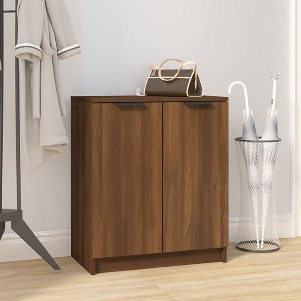 ARDEBO.de - Schuhschrank Braun Eichen-Optik 59x35x70 cm Holzwerkstoff