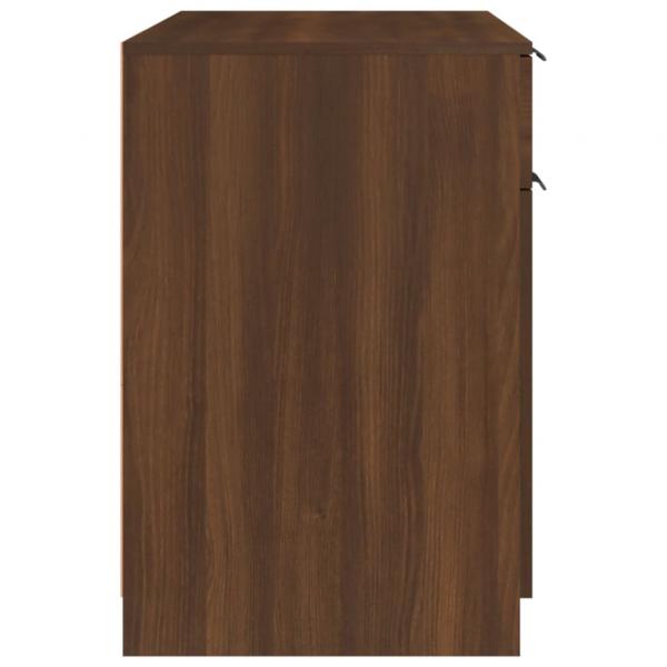 Schreibtisch Braun Eichen-Optik 100x50x75 cm Holzwerkstoff