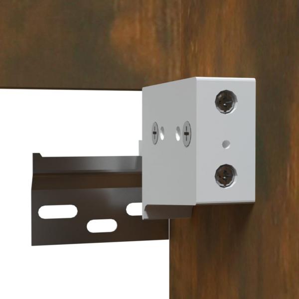 Badschrank mit Spiegel Räuchereiche Holzwerkstoff