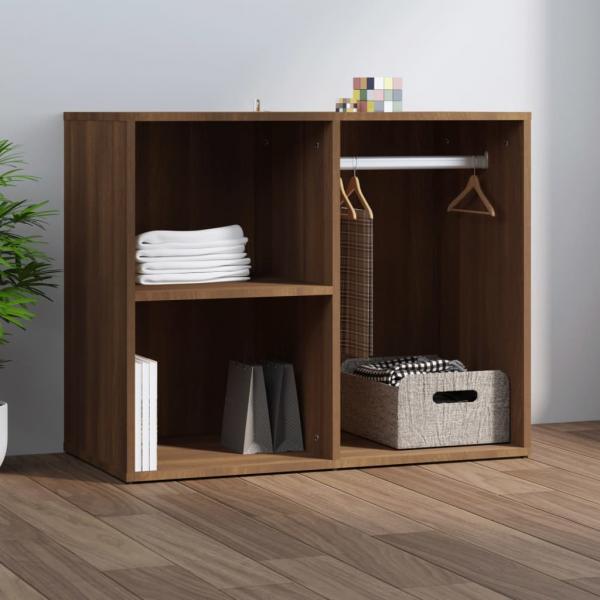 ARDEBO.de - Regal für Schminktisch Braun Eichen-Optik 80x40x65 cm