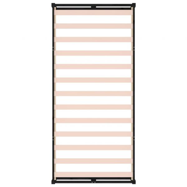 Massivholzbett Schwarz 90x200 cm