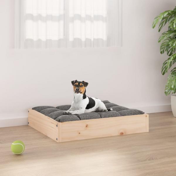 ARDEBO.de - Hundebett 51,5x44x9 cm Massivholz Kiefer