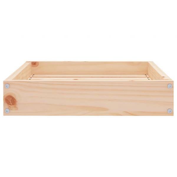 Hundebett 51,5x44x9 cm Massivholz Kiefer
