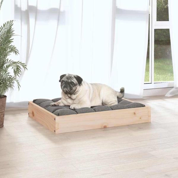 Hundebett 61,5x49x9 cm Massivholz Kiefer