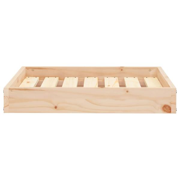 Hundebett 61,5x49x9 cm Massivholz Kiefer