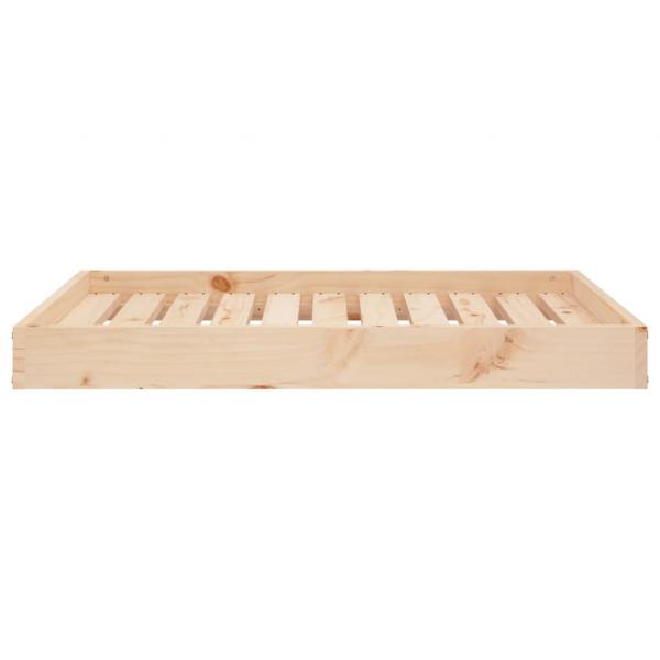 Hundebett 91,5x64x9 cm Massivholz Kiefer