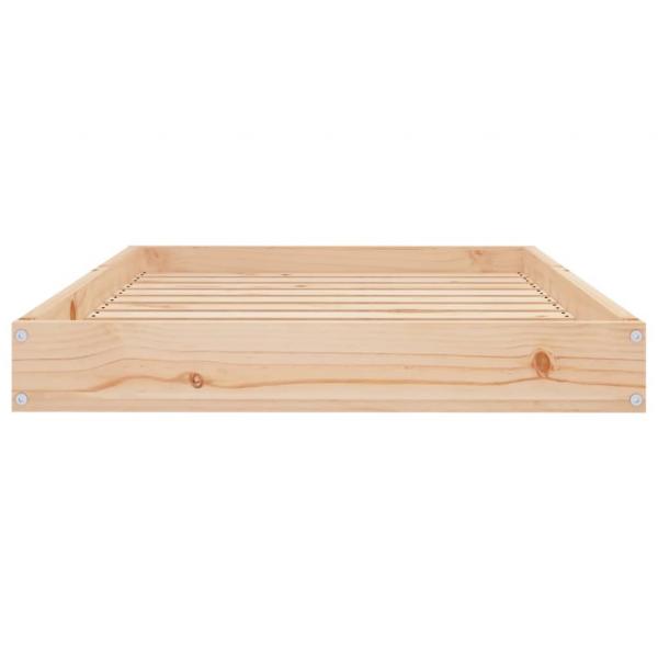 Hundebett 91,5x64x9 cm Massivholz Kiefer