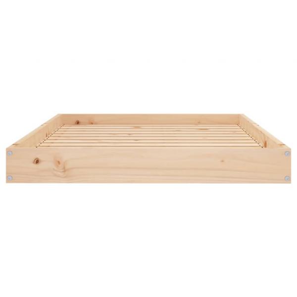 Hundebett 101,5x74x9 cm Massivholz Kiefer