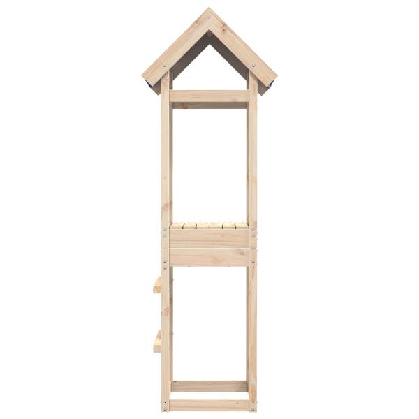 ARDEBO.de - Spielturm Braun 52,5 x 46,5 x 195 cm Massives Kiefernholz