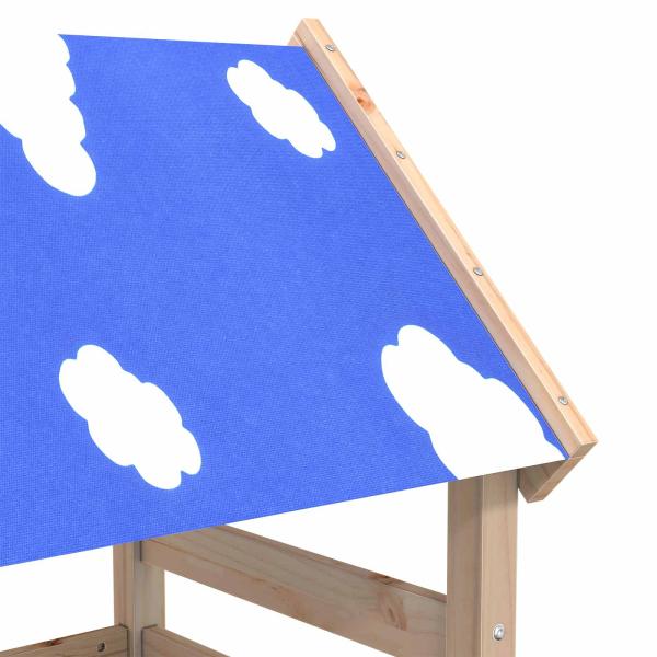 Spielturm Braun 110,5 x 52,5 x 215 cm Massives Kiefernholz