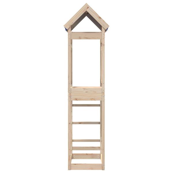 Spielturm Braun 52.5 x 85 x 239 cm Massives Kiefernholz